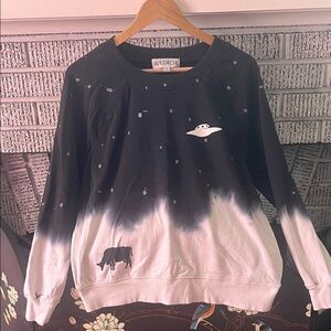 Wildfox Where Have All The Cowfolk Gone Sommers Sweatshirt Tie-Dye Sweatshirt